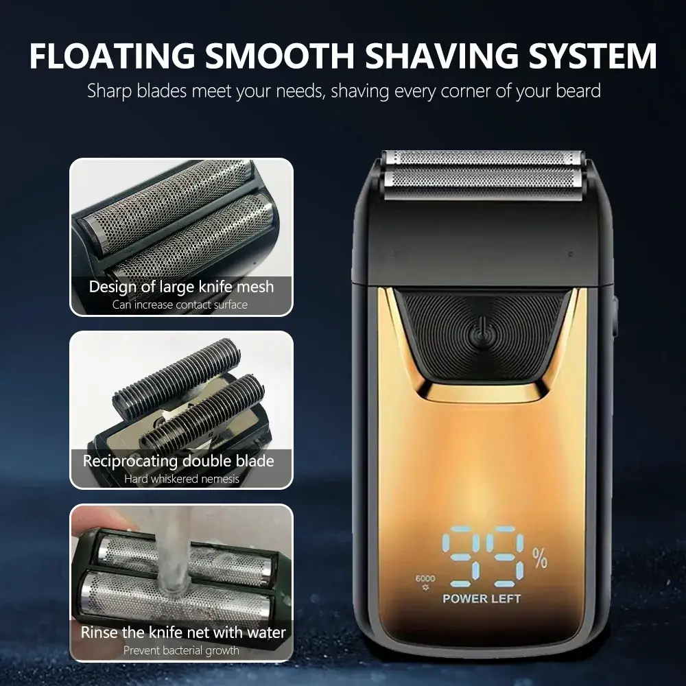 Digital Display Electric Hair Clipper with Blade & USB Cable — feature 4