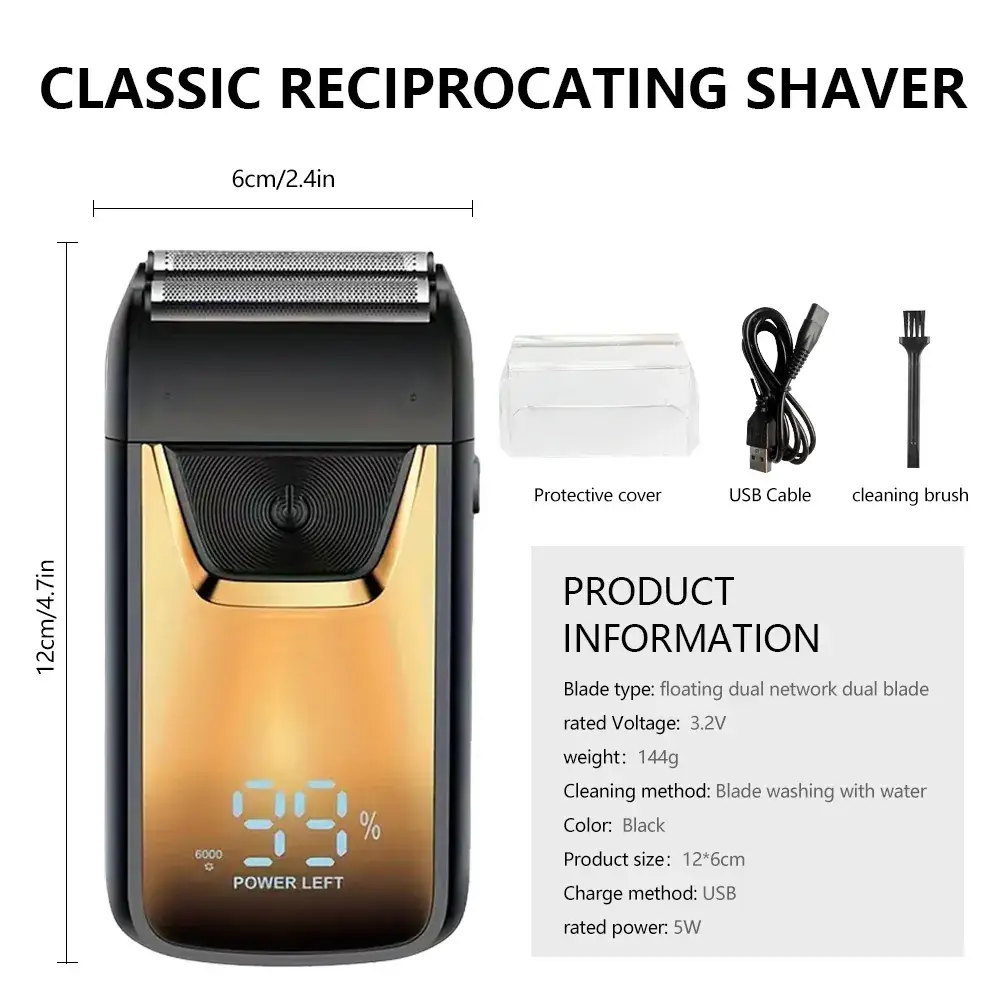 Digital Display Electric Hair Clipper with Blade & USB Cable — feature 8
