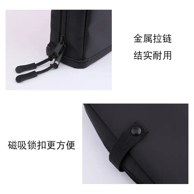 Oxford Cloth Makeup Bag with Partition Brush - Image 4