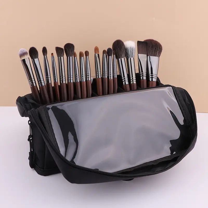 Oxford Cloth Makeup Bag with Partition Brush - Image 5