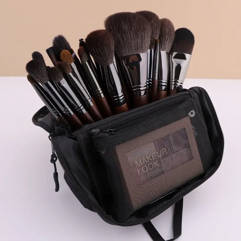 Oxford Cloth Makeup Bag with Partition Brush - Image 6
