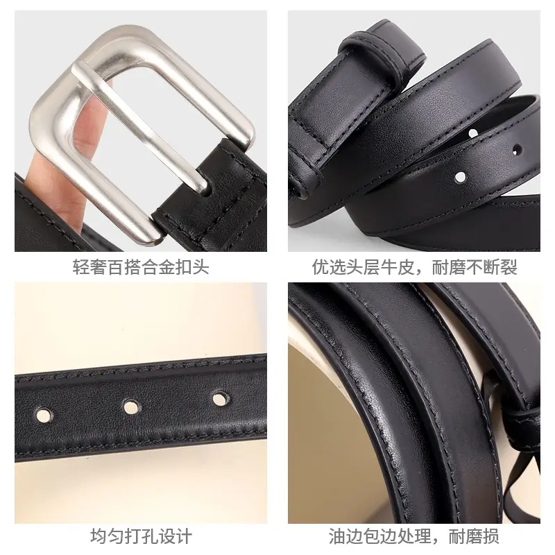 2025 New Women Cowhide Belt with Pin Buckle - Image 6