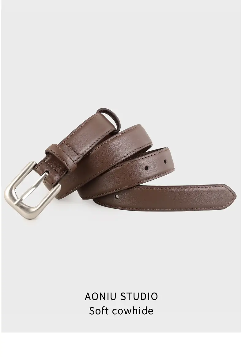 2025 New Women Cowhide Belt with Pin Buckle — feature 13