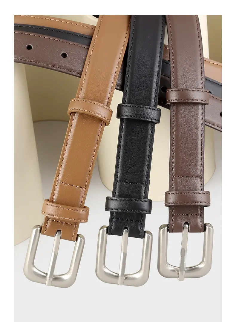 2025 New Women Cowhide Belt with Pin Buckle — feature 15