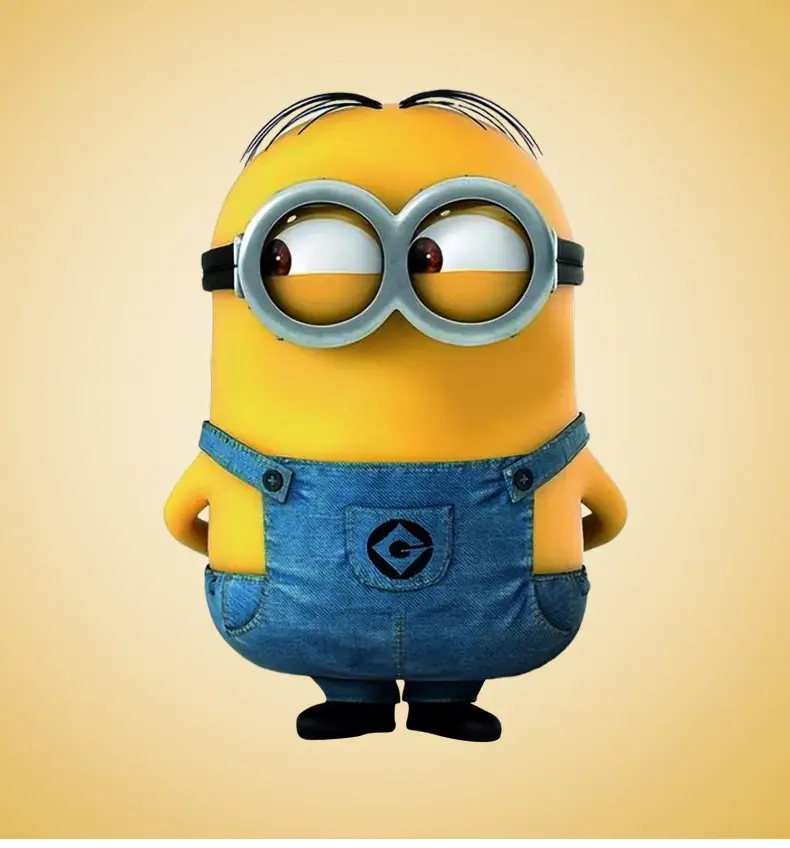 Minions Overlooked Cotton Overalls Dark Blue Yellow Long Sleeve — feature 1