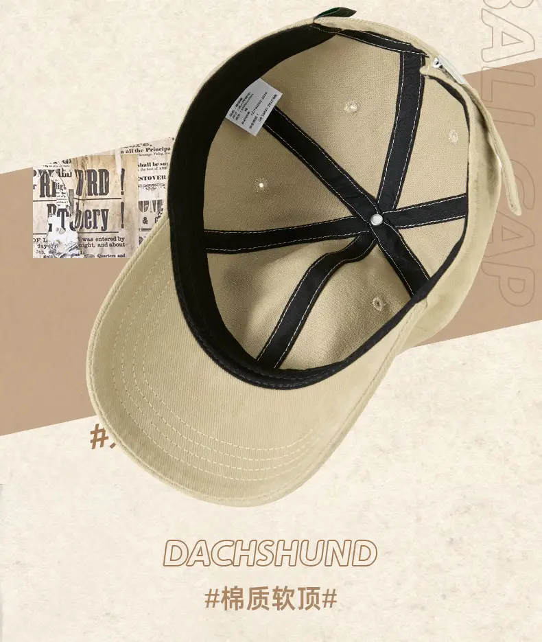 Autumn Winter Wool Cotton Baseball Cap with Sunshade — feature 11