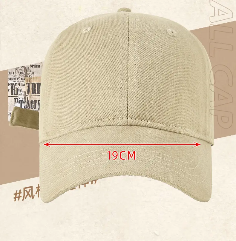 Autumn Winter Wool Cotton Baseball Cap with Sunshade — feature 23