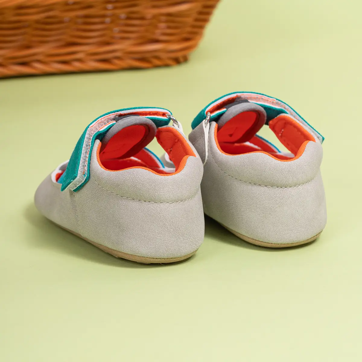Baby Cross-Stitched Sandals White Pink 0-1 Year — feature 20