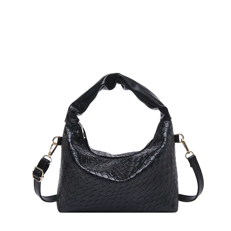 Women's Woven Shoulder Bag Beige 2024 New Fashion - Image 9