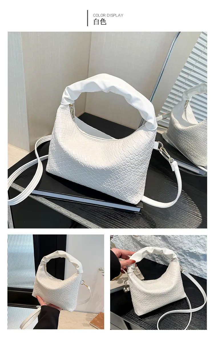 Women's Woven Shoulder Bag Beige 2024 New Fashion — feature 11