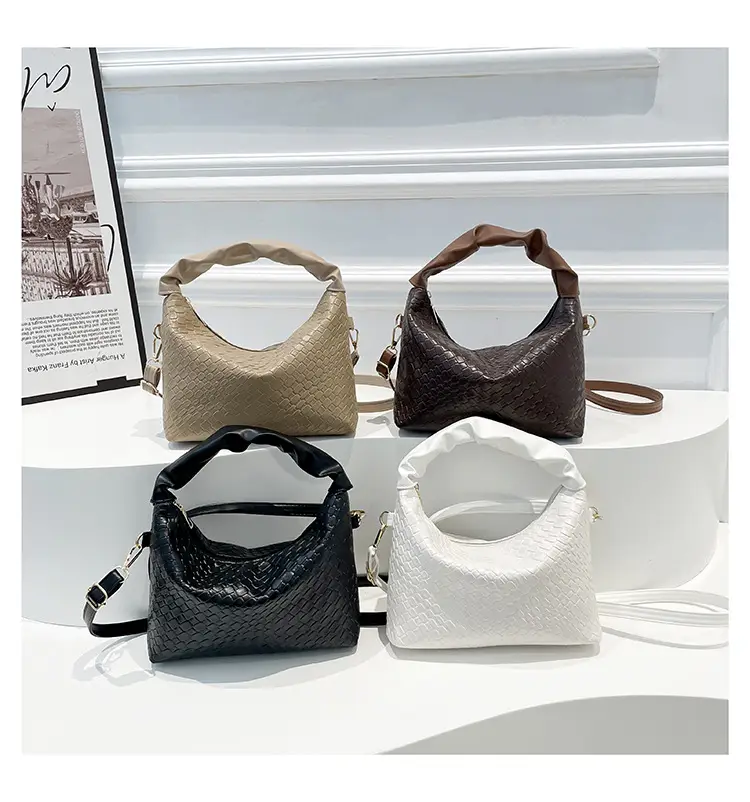 Women's Woven Shoulder Bag Beige 2024 New Fashion — feature 22