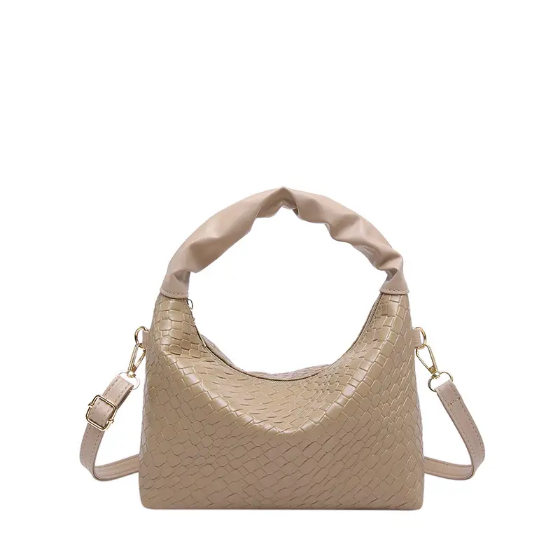 Women's Woven Shoulder Bag Beige 2024 New Fashion - Image 3