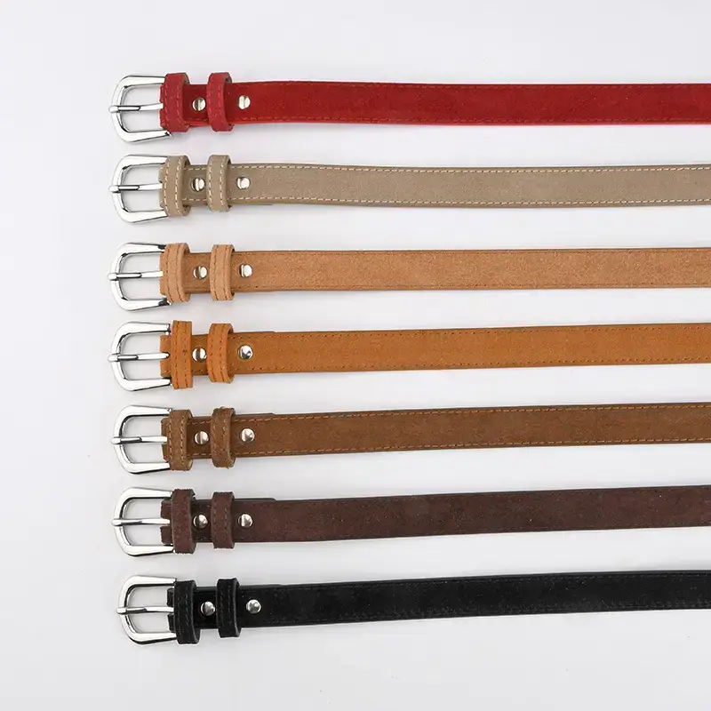 Women's Korean Style Frosted Belt with Pin Buckle - Image 12