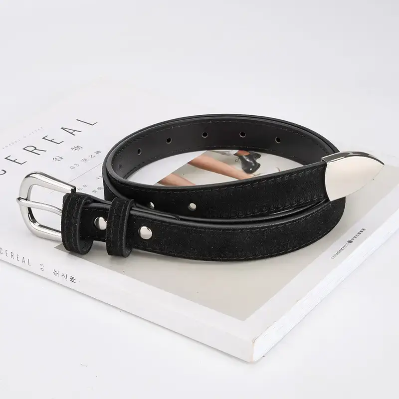 Women's Korean Style Frosted Belt with Pin Buckle - Image 13