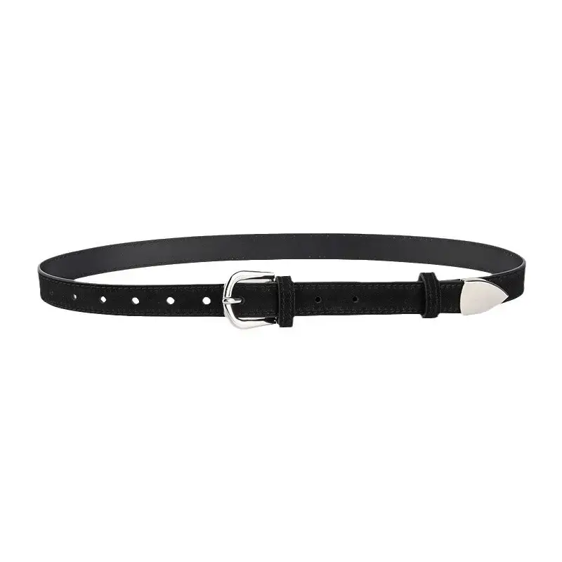 Women's Korean Style Frosted Belt with Pin Buckle - Image 15