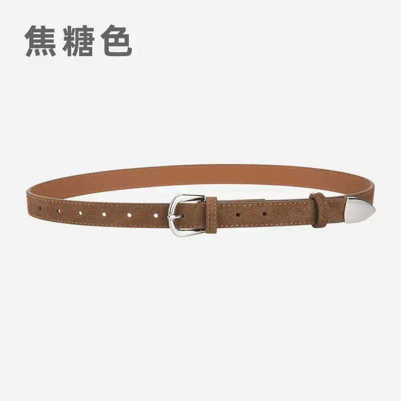 Women's Korean Style Frosted Belt with Pin Buckle - Image 3