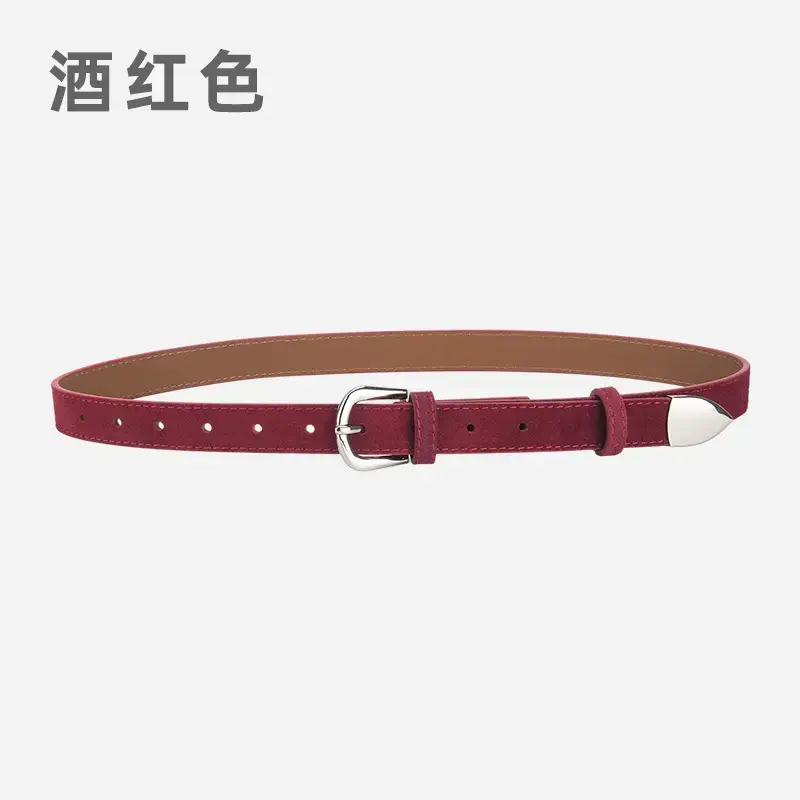 Women's Korean Style Frosted Belt with Pin Buckle - Image 4