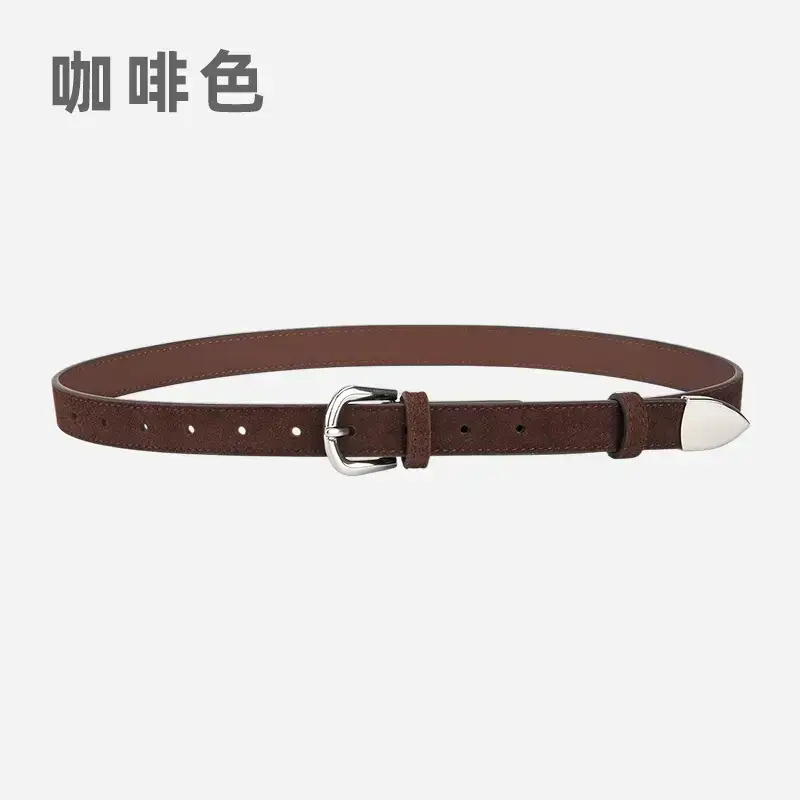 Women's Korean Style Frosted Belt with Pin Buckle - Image 5