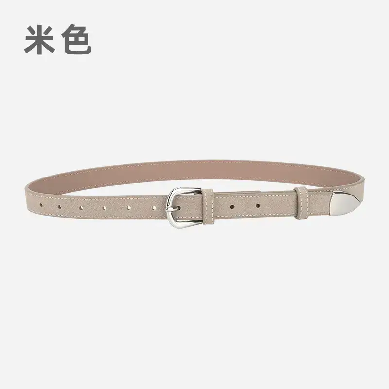 Women's Korean Style Frosted Belt with Pin Buckle - Image 6