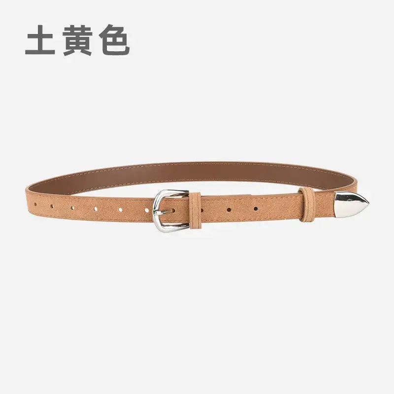 Women's Korean Style Frosted Belt with Pin Buckle - Image 8