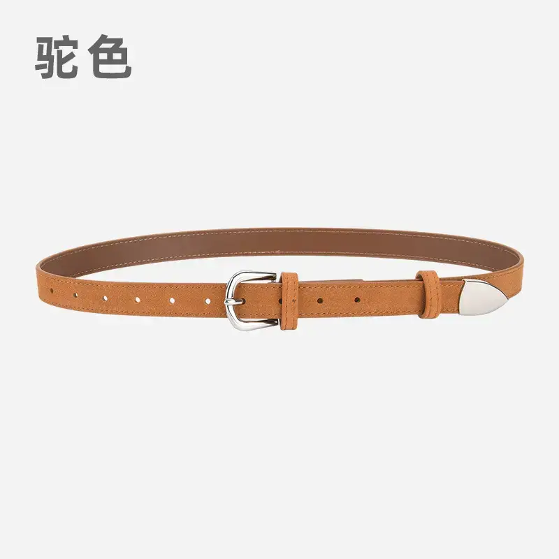 Women's Korean Style Frosted Belt with Pin Buckle - Image 9