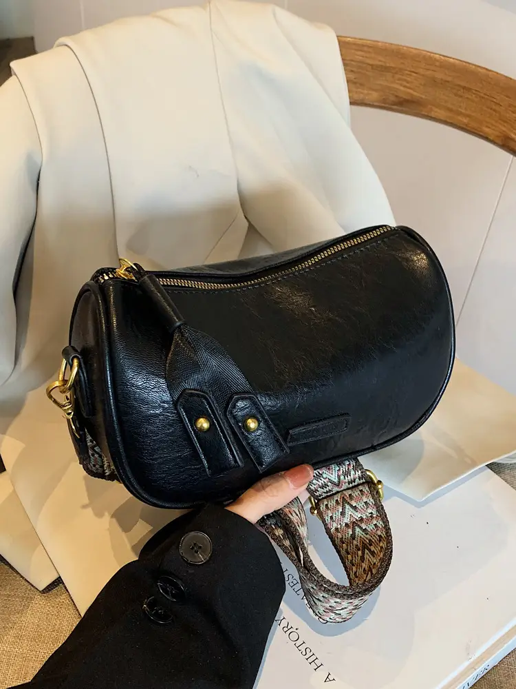 Women's Brown Leather Shoulder Messenger Bag 2024 - Image 6