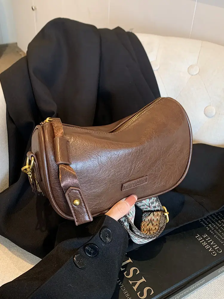 Women's Brown Leather Shoulder Messenger Bag 2024 - Image 7