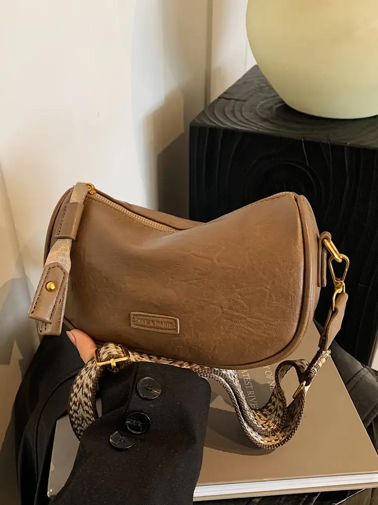 Women's Brown Leather Shoulder Messenger Bag 2024 - Image 8