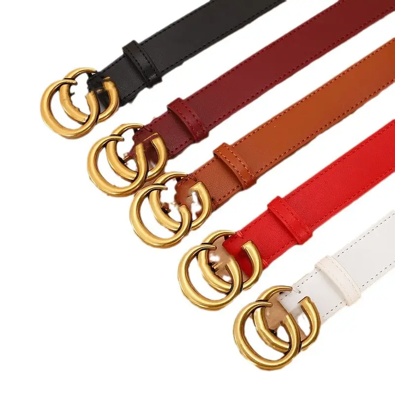 Double G Classic Belt for Women Black Red Gold