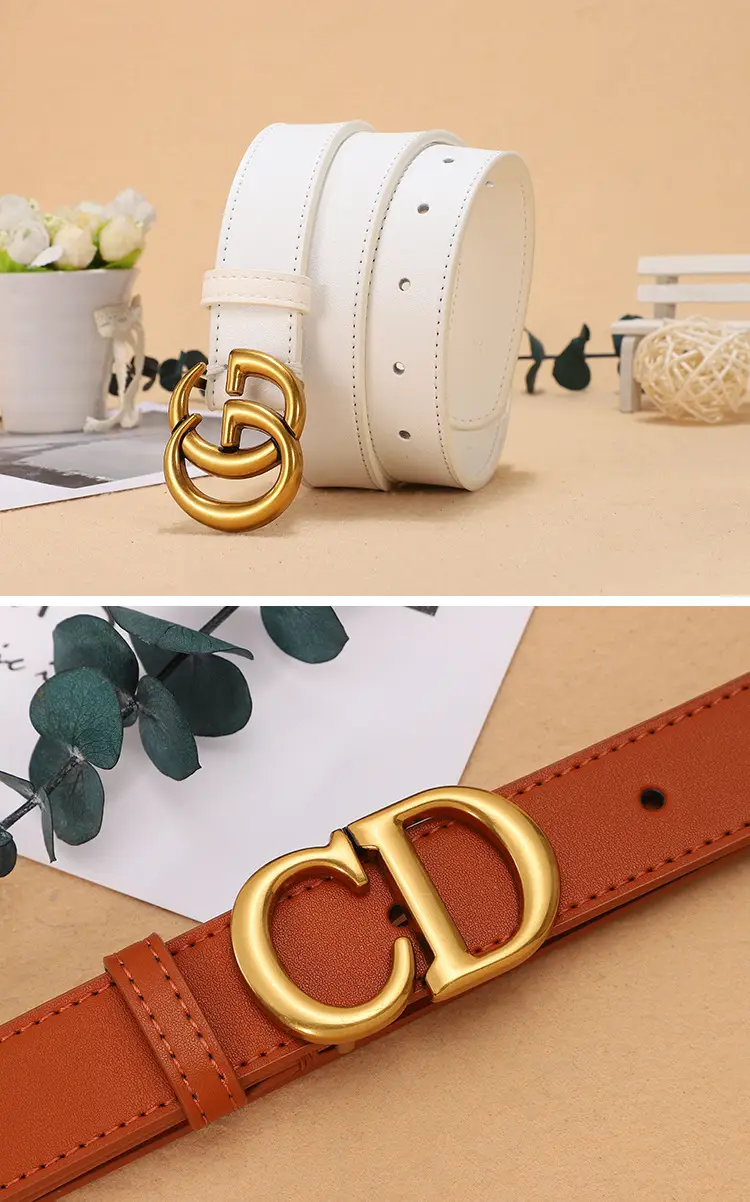 Double G Classic Belt for Women Black Red Gold — feature 12