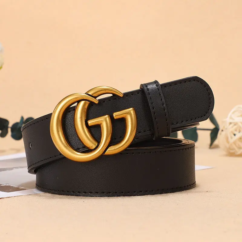 Double G Classic Belt for Women Black Red Gold — feature 15