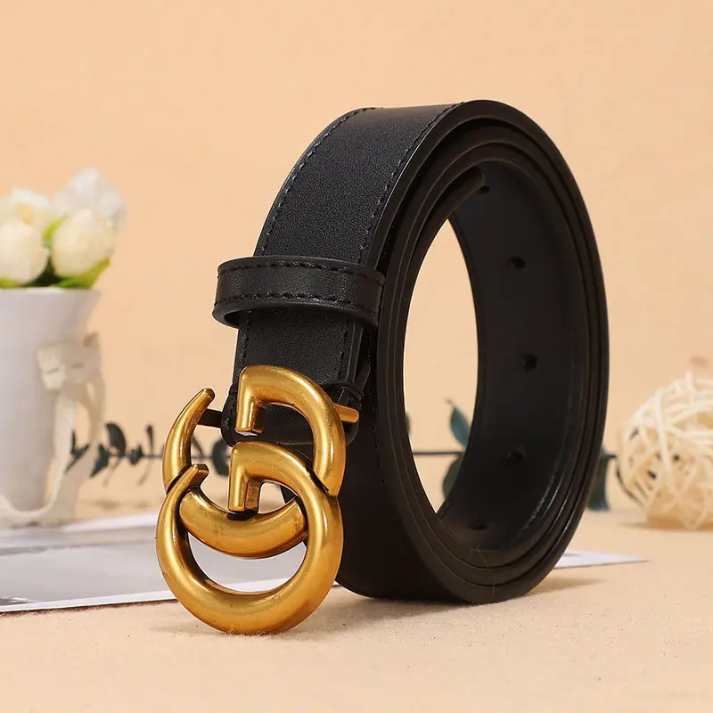 Double G Classic Belt for Women Black Red Gold — feature 19