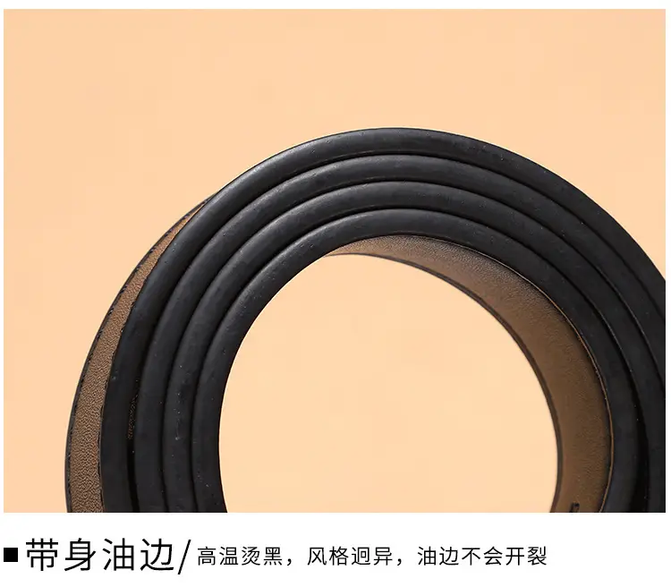 Double G Classic Belt for Women Black Red Gold — feature 5