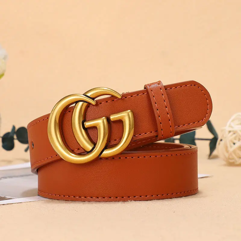 Double G Classic Belt for Women Black Red Gold