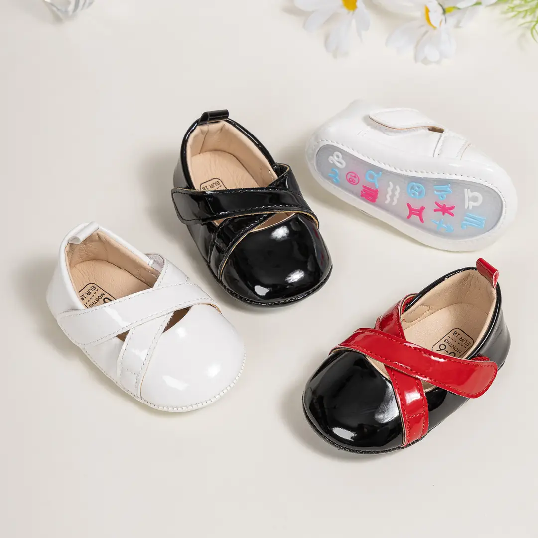 2025 spring and summer new baby shoes princess shoes velcro non-slip breathable toddler shoes baby shoes — feature 5