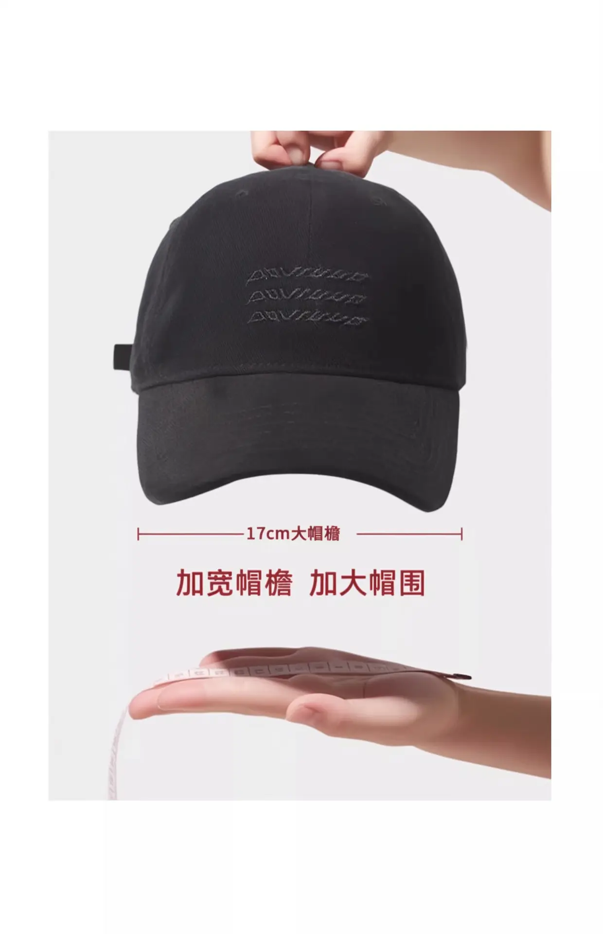 Women's Duckbill Cap Gray Large Head Circumference — feature 11