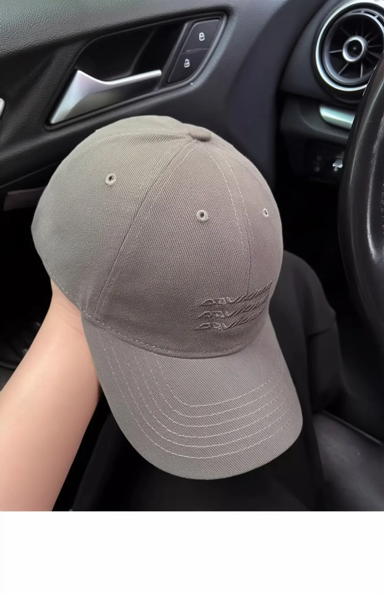 Women's Duckbill Cap Gray Large Head Circumference — feature 14