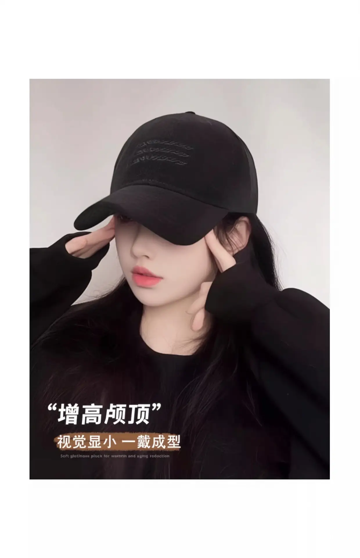 Women's Duckbill Cap Gray Large Head Circumference — feature 6