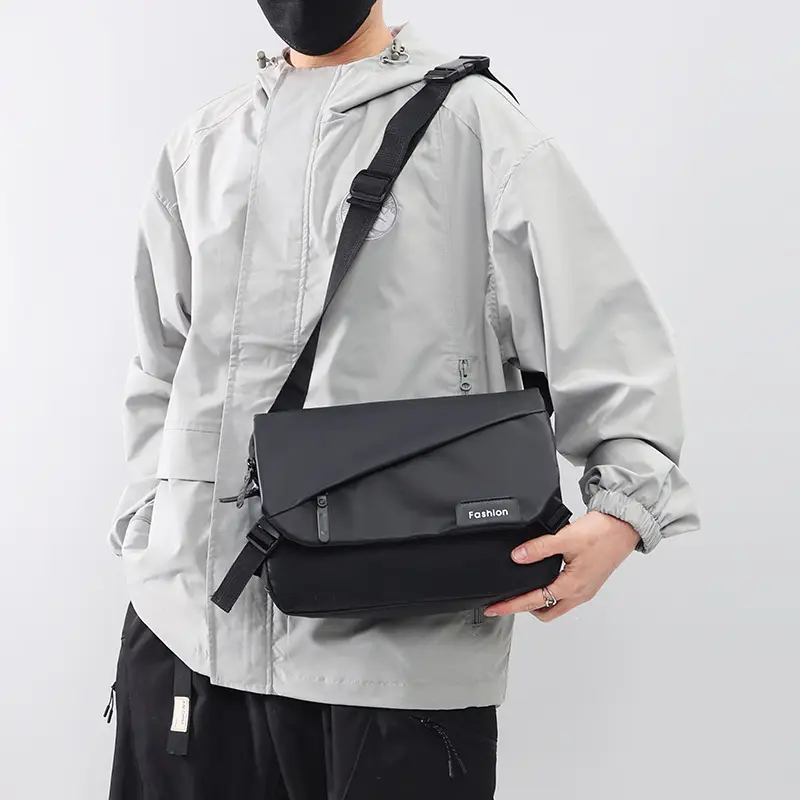 Fashionable Men's Water-Repellent Crossbody Bag - Image 6