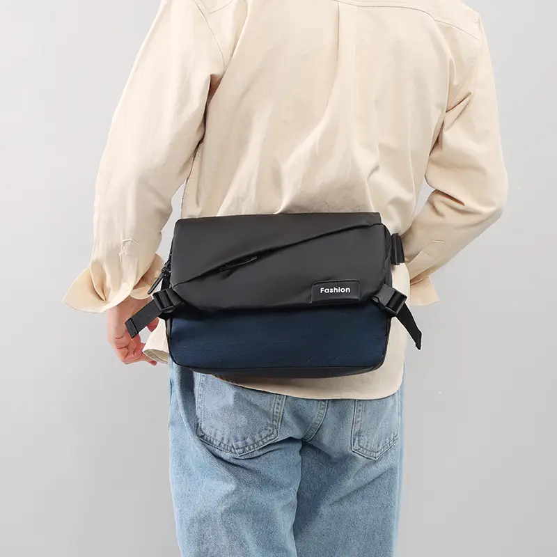 Fashionable Men's Water-Repellent Crossbody Bag - Image 7