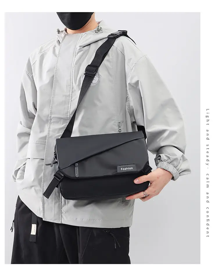 Fashionable Men's Water-Repellent Crossbody Bag — feature 15