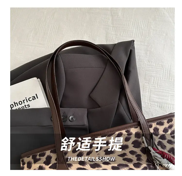 Leopard Print Large Capacity Women's Tote Bag — feature 6