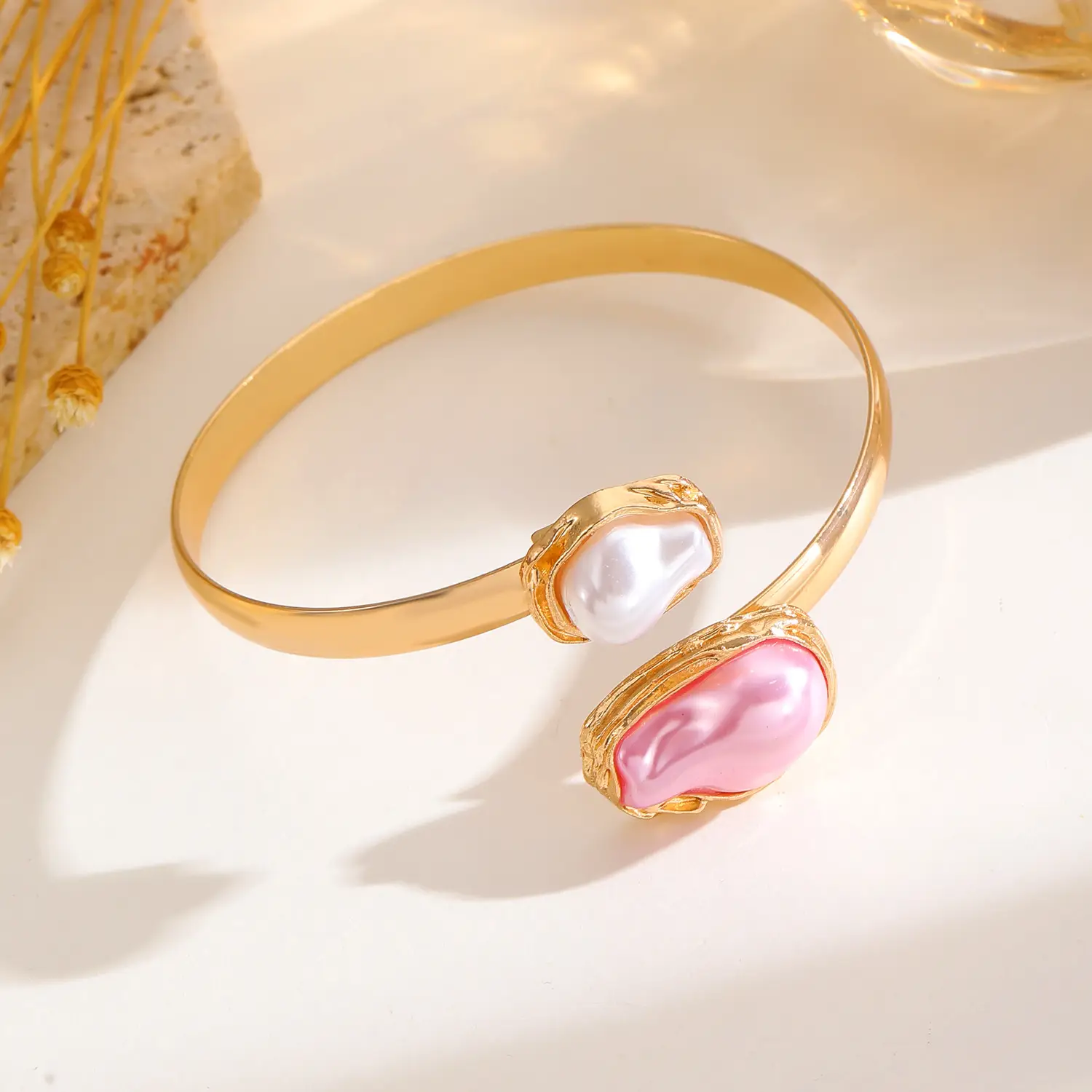 Pearl Necklace Set with Pearl Bracelet and Baroque Design - Image 55