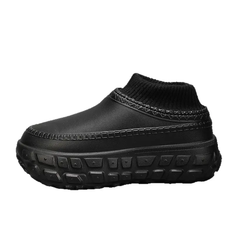 Cotton Slippers for Men and Women, 2025 Winter New Style, Waterproof, Closed Heel, Thick-Soled, Warm Cotton Shoes, Soft-Soled Short Boots - Image 8