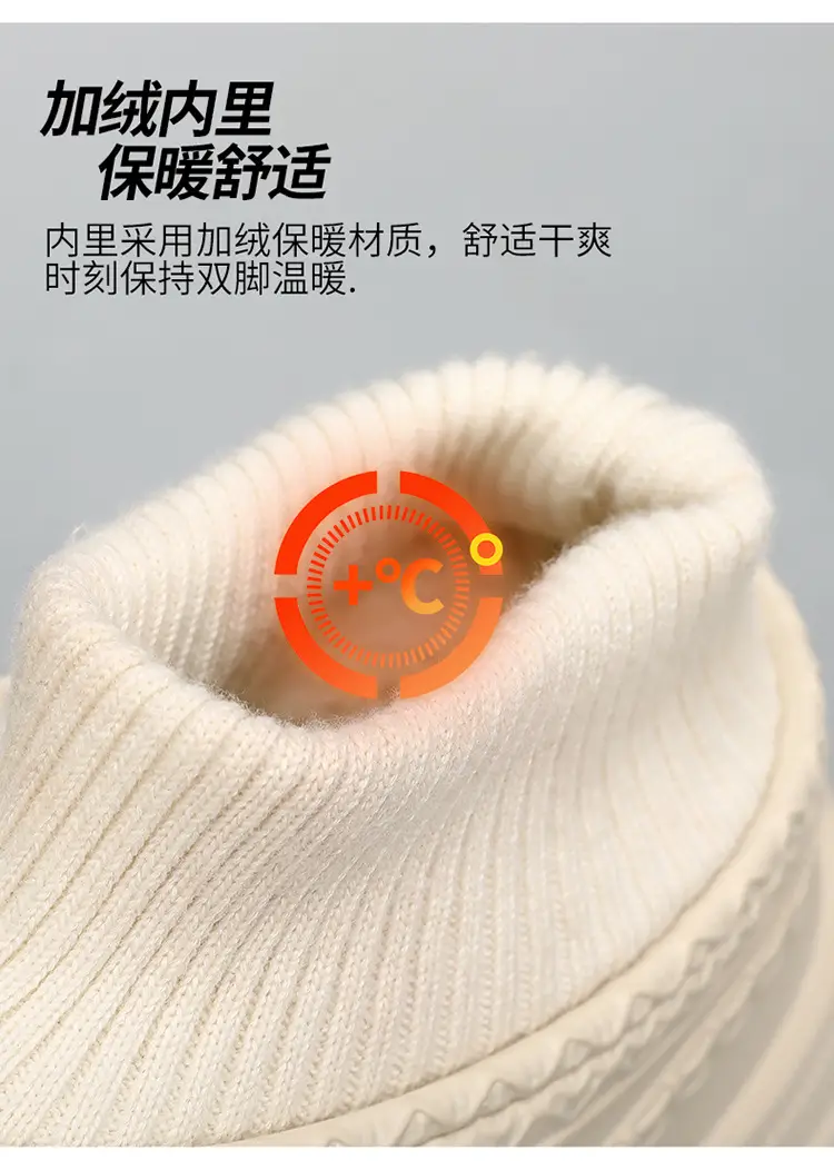 Cotton Slippers for Men and Women, 2025 Winter New Style, Waterproof, Closed Heel, Thick-Soled, Warm Cotton Shoes, Soft-Soled Short Boots — feature 9