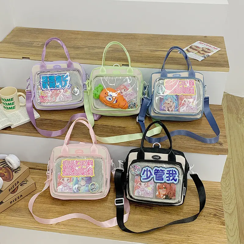 Transparent Student Backpack Cross-Border Large Capacity Fashion Shoulder Messenger Bag - Image 6