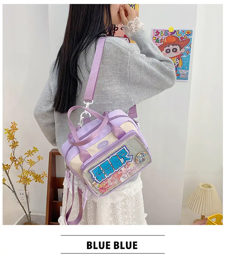 Transparent Student Backpack Cross-Border Large Capacity Fashion Shoulder Messenger Bag — feature 10