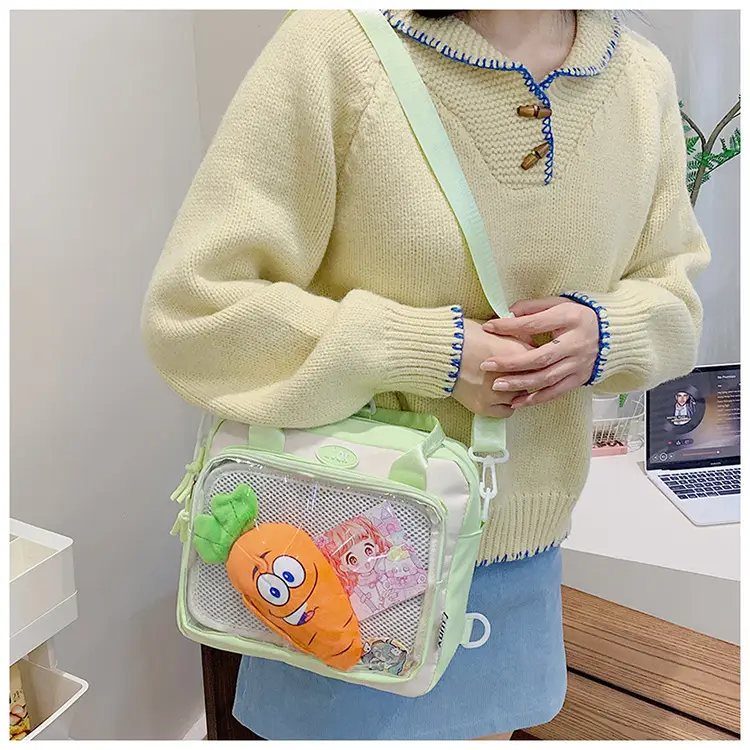 Transparent Student Backpack Cross-Border Large Capacity Fashion Shoulder Messenger Bag — feature 28