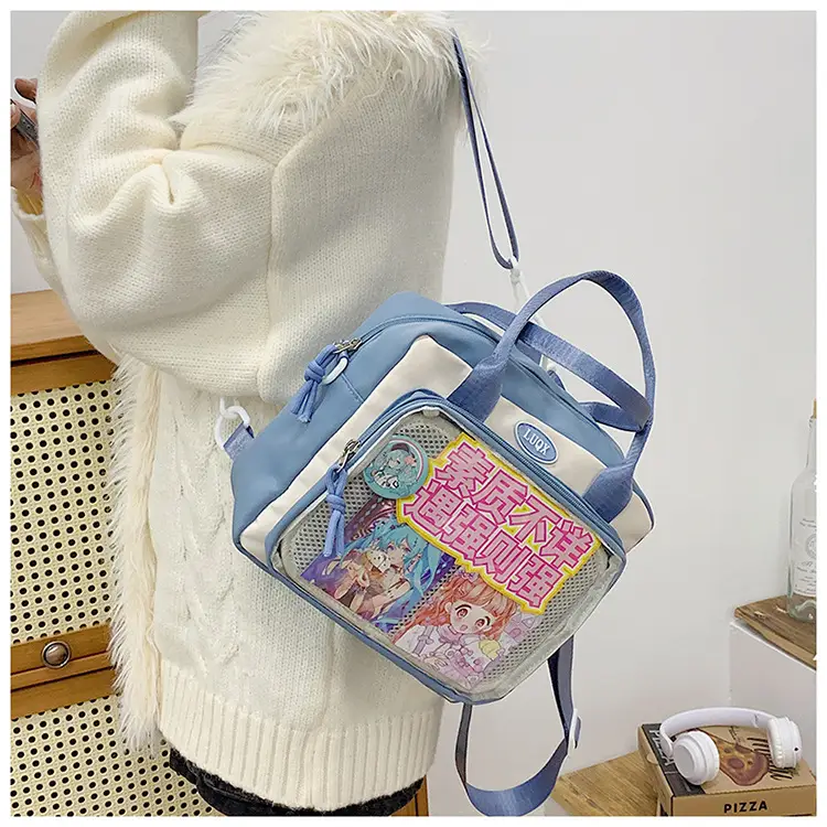 Transparent Student Backpack Cross-Border Large Capacity Fashion Shoulder Messenger Bag — feature 31
