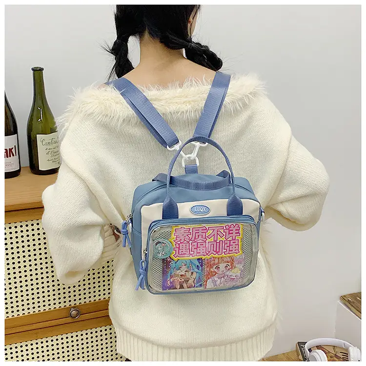 Transparent Student Backpack Cross-Border Large Capacity Fashion Shoulder Messenger Bag — feature 32